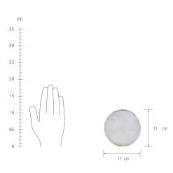 4x Edelsteinuntersetzer Ø11cm CRYSTAL In Weiß-Gold -Zuhause Dekoration Store butlers 4x edelsteinuntersetzer o11cm crystal in weiss gold 3