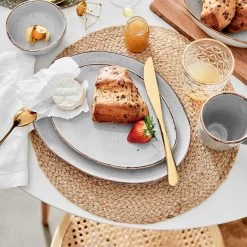 4x Frühstücksteller FINCA In Grau -Zuhause Dekoration Store butlers 4x fruhstucksteller finca in grau 5