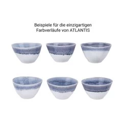 4x Schale 640ml ATLANTIS In Blau -Zuhause Dekoration Store butlers 4x schale 640ml atlantis in blau 7