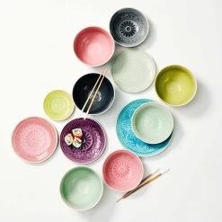 4x Teller Ø25cm SUMATRA In Türkis -Zuhause Dekoration Store butlers 4x teller o25cm sumatra in turkis 5