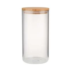 4x Vorratsgläser 2300ml WOODLOCK In Transparent -Zuhause Dekoration Store butlers 4x vorratsglaser 2300ml woodlock in transparent 2