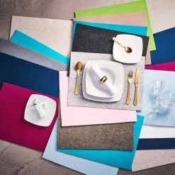 6x Tischset 33x45cm FELTO In Creme -Zuhause Dekoration Store butlers 6x tischset 33x45cm felto in creme 2