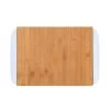 Bambusbrett Mit 2 Auffangschalen L 32 X B 25cm BAMBOO In Weiß