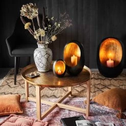 Beistelltisch BERBER In Bronze-Braun -Zuhause Dekoration Store butlers beistelltisch berber in bronze braun 7