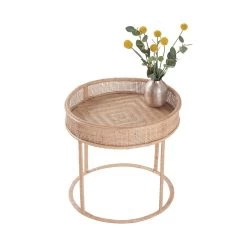 Beistelltisch Höhe 39cm BOHO LOUNGE In Natur -Zuhause Dekoration Store butlers beistelltisch hohe 39cm boho lounge in natur 5
