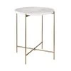 Beistelltisch Mit Marmorplatte MARBLE In Weiß