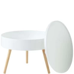 Beistelltisch Mit Stauraum COFFEE TIME In Weiß -Zuhause Dekoration Store butlers beistelltisch mit stauraum coffee time in weiss 3