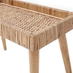 Beistelltisch Rattan BASSE In Natur -Zuhause Dekoration Store butlers beistelltisch rattan basse in natur 6