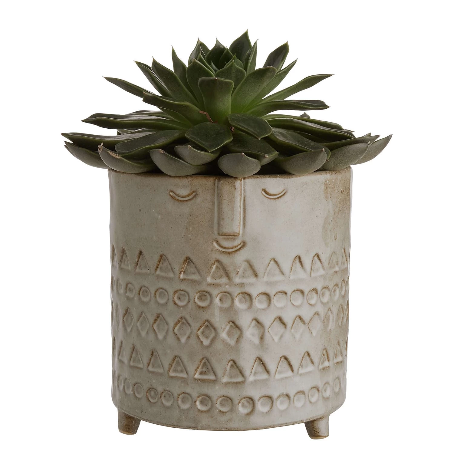 Blumentopf Mit Gesicht ETHNO In Braun 4 Blumentopf Mit Gesicht ETHNO In Braun – Bild 2