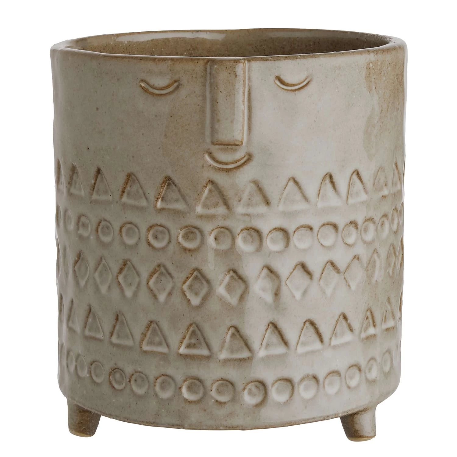 Blumentopf Mit Gesicht ETHNO In Braun 3 Blumentopf Mit Gesicht ETHNO In Braun