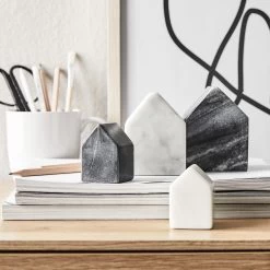 Deko-Haus Set 3-tlg. BLOCKHOUSE In Grau -Zuhause Dekoration Store butlers deko haus set 3 tlg blockhouse in grau 9