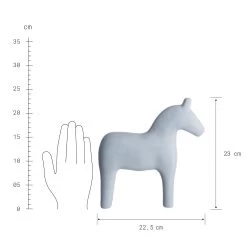 Deko Pferd Höhe 23cm LASSE In Blau -Zuhause Dekoration Store butlers deko pferd hohe 23cm lasse in blau 2