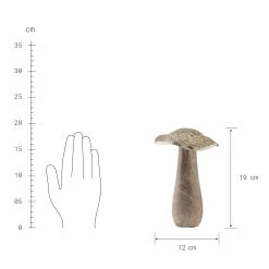 Deko-Pilz Höhe 19cm HARVEST SPLENDOR In Gold -Zuhause Dekoration Store butlers deko pilz hohe 19cm harvest splendor in gold 2