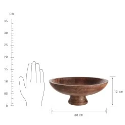 Deko-Schale Mit Fuß Ø30cm MANGO DAYS In Braun -Zuhause Dekoration Store butlers deko schale mit fuss o30cm mango days in braun 2