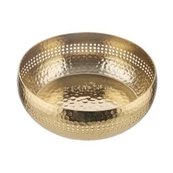 Deko-Schale Mit Lochrand Ø27cm BALI In Gold -Zuhause Dekoration Store butlers deko schale mit lochrand o27cm bali in gold 3