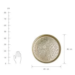 Deko Tablett Ø46cm ORIENTAL LOUNGE In Gold -Zuhause Dekoration Store butlers deko tablett o46cm oriental lounge in gold 2