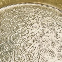 Deko Tablett Ø46cm ORIENTAL LOUNGE In Gold -Zuhause Dekoration Store butlers deko tablett o46cm oriental lounge in gold 4