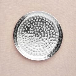 Deko-Teller Gehämmert Ø34cm ORIENTAL LOUNGE In Silber -Zuhause Dekoration Store butlers deko teller gehammert o34cm oriental lounge in silber 4