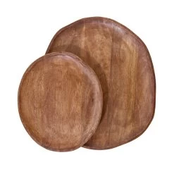 Deko-Teller Organisch Ø30cm MANGO DAYS In Braun -Zuhause Dekoration Store butlers deko teller organisch o30cm mango days in braun 3