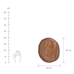 Deko-Teller Organisch Ø40cm MANGO DAYS In Braun -Zuhause Dekoration Store butlers deko teller organisch o40cm mango days in braun 2