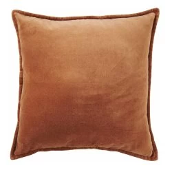 Dekokissen COTTON VELVET In Braun