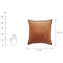 Dekokissen COTTON VELVET In Braun -Zuhause Dekoration Store butlers dekokissen cotton velvet in braun 7