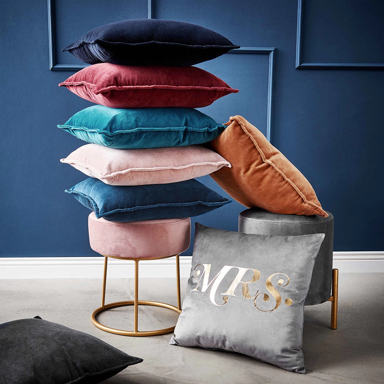 Dekokissen COTTON VELVET In Rot 6 Dekokissen COTTON VELVET In Rot – Bild 4