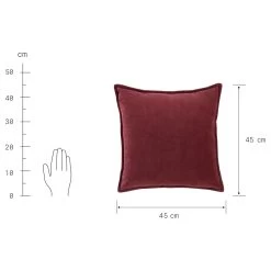 Dekokissen COTTON VELVET In Rot 13 Dekokissen COTTON VELVET In Rot -Zuhause Dekoration Store butlers dekokissen cotton velvet in rot 5