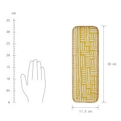 Dekotablett L 33 X B 12cm PATTERY In Gelb 12 Dekotablett L 33 X B 12cm PATTERY In Gelb -Zuhause Dekoration Store butlers dekotablett l 33 x b 12cm pattery in gelb 3