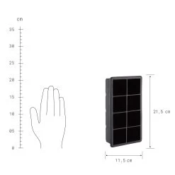 Eiswürfelform Für 8 XXL Eiswürfel COOL DOWN In Schwarz -Zuhause Dekoration Store butlers eiswurfelform fur 8 xxl eiswurfel cool down in schwarz 2
