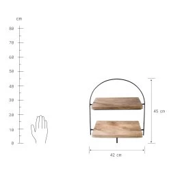 Etagere 2-stufig Höhe 45cm MANGO DAYS In Braun -Zuhause Dekoration Store butlers etagere 2 stufig hohe 45cm mango days in braun 3