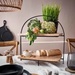 Etagere 2-stufig Höhe 45cm MANGO DAYS In Braun -Zuhause Dekoration Store butlers etagere 2 stufig hohe 45cm mango days in braun 5