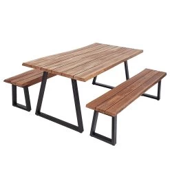 Gartenbank TORRENCE In Braun -Zuhause Dekoration Store butlers gartenbank torrence in braun 4