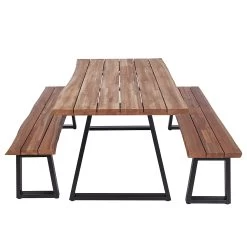 Gartenbank TORRENCE In Braun -Zuhause Dekoration Store butlers gartenbank torrence in braun 5