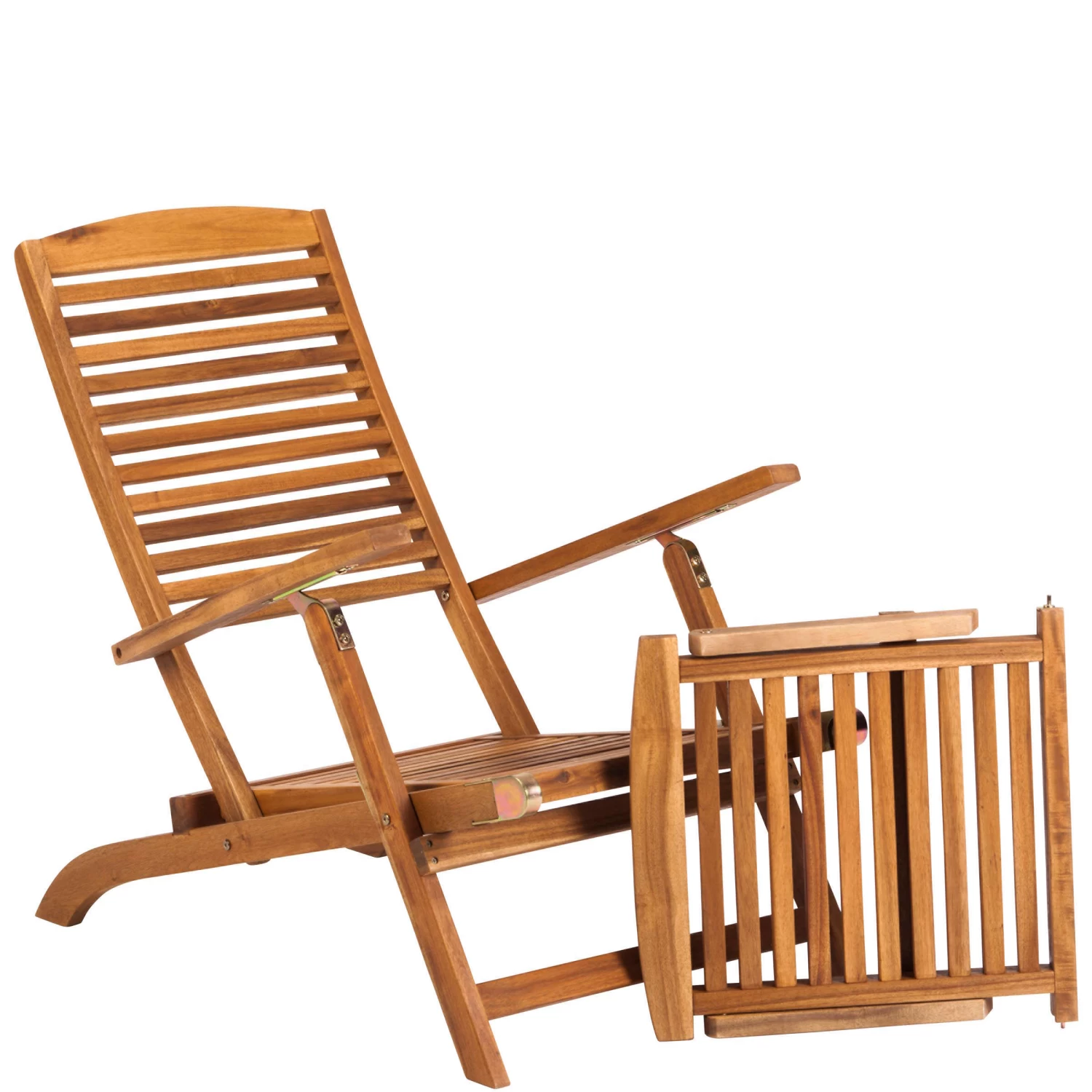 Gartenliege Mit Fußteil WEEKENDER In Braun 7 Gartenliege Mit Fußteil WEEKENDER In Braun – Bild 5