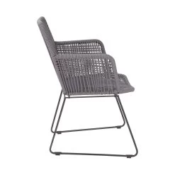 Gartensessel CORDÉE In Dunkelgrau -Zuhause Dekoration Store butlers gartensessel cordee in dunkelgrau 4