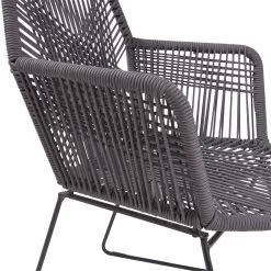 Gartensessel CORDÉE In Dunkelgrau -Zuhause Dekoration Store butlers gartensessel cordee in dunkelgrau 9