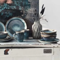 Geschirr-Set 16-tlg. HILDA In Dunkelblau -Zuhause Dekoration Store butlers geschirr set 16 tlg hilda in dunkelblau 19