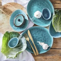 Bestseller -Zuhause Dekoration Store butlers geschirr set zum dinner 12 tlg de la roya in blau 1