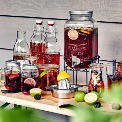 Getränkespender 2-teilig REFRESH In Transparent -Zuhause Dekoration Store butlers getrankespender 2 teilig refresh in transparent 6