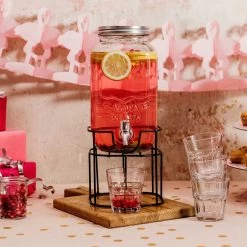 Getränkespender 3,5 L REFRESH In Transparent -Zuhause Dekoration Store butlers getrankespender 3 5 l refresh in transparent 5