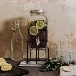 Getränkespender 3,5 L REFRESH In Transparent -Zuhause Dekoration Store butlers getrankespender 3 5 l refresh in transparent 6