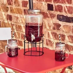 Getränkespender 3,5 L REFRESH In Transparent -Zuhause Dekoration Store butlers getrankespender 3 5 l refresh in transparent 7