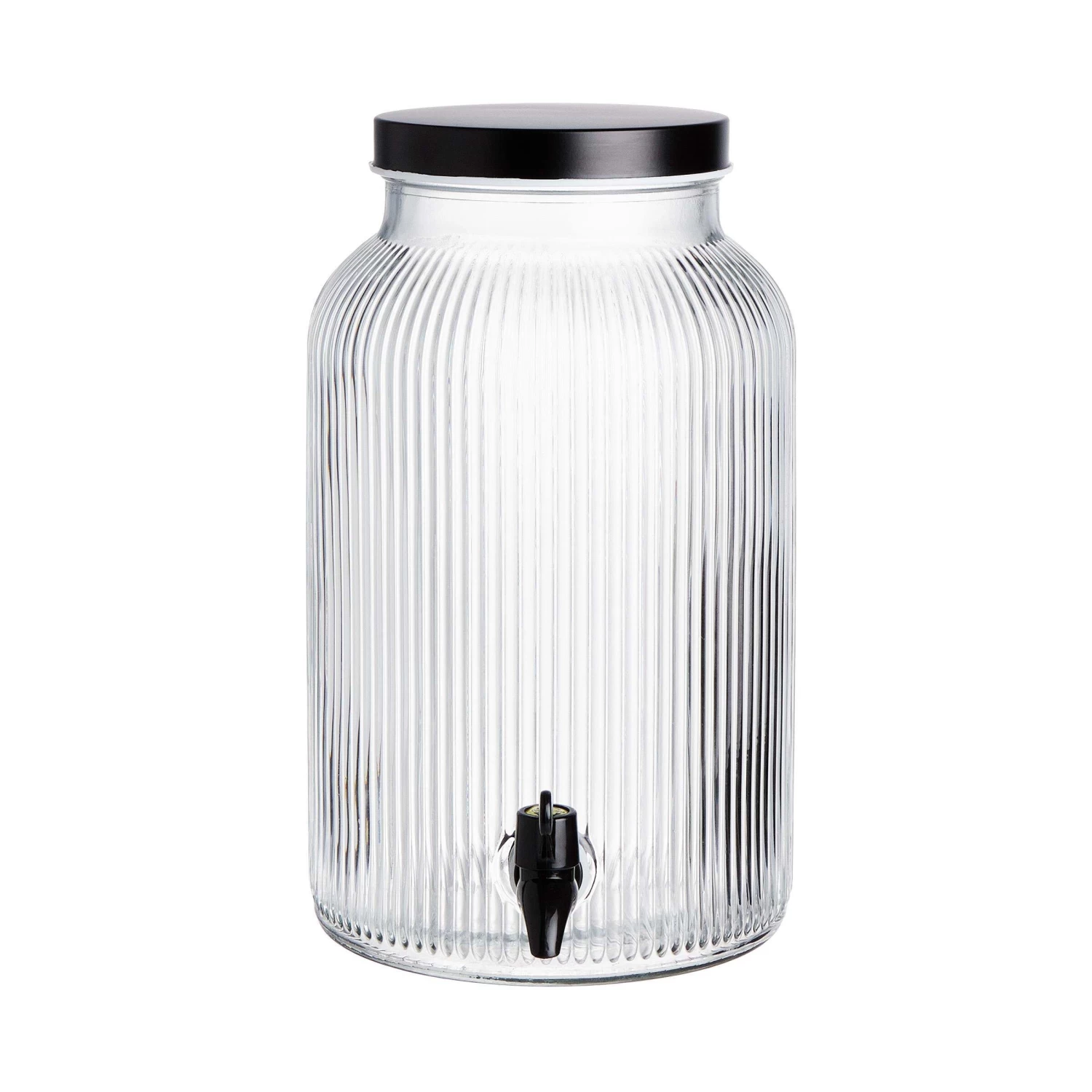 Getränkespender Mit Ständer 2 Tlg. FOUNTAIN In Transparent-Schwarz 8 Getränkespender Mit Ständer 2 Tlg. FOUNTAIN In Transparent-Schwarz – Bild 6