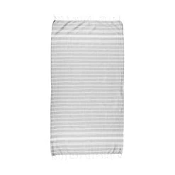 Hamamtuch L 170 X B 90cm SURFSIDE In Hellgrau -Zuhause Dekoration Store butlers hamamtuch l 170 x b 90cm surfside in hellgrau 2