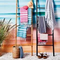 Hamamtuch SURFSIDE 5er-Set In Blau -Zuhause Dekoration Store butlers hamamtuch surfside 5er set in blau 2