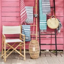 Hamamtuch SURFSIDE 5er-Set In Blau -Zuhause Dekoration Store butlers hamamtuch surfside 5er set in blau 3