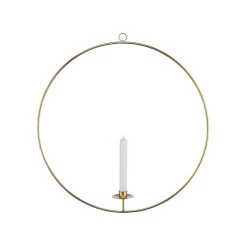 Hängedeko-Ring Für Stabkerze Ø50cm LUNA In Gold -Zuhause Dekoration Store butlers hangedeko ring fur stabkerze o50cm luna in gold 2