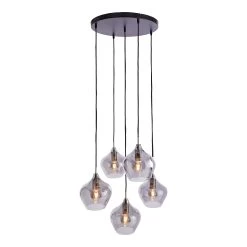 Hängeleuchte SOFIE In Grau -Zuhause Dekoration Store butlers hangeleuchte sofie in grau 2