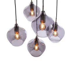 Hängeleuchte SOFIE In Grau -Zuhause Dekoration Store butlers hangeleuchte sofie in grau 3